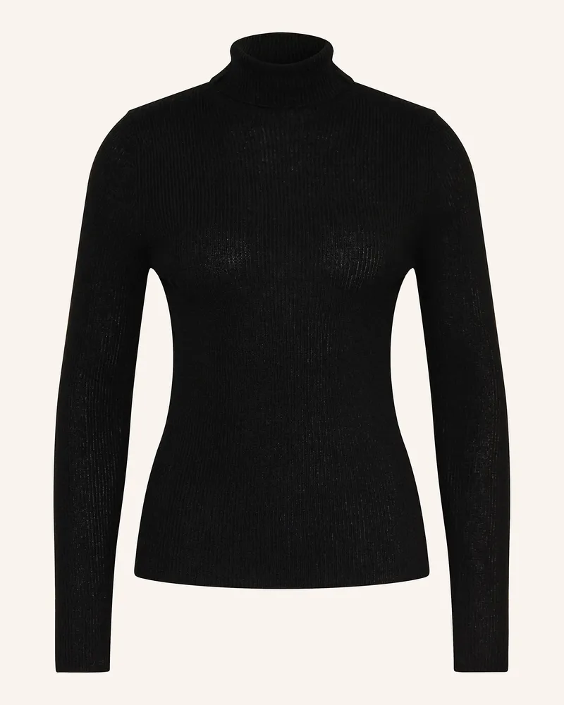 Mrs & HUGS Rollkragenpullover aus Cashmere Schwarz