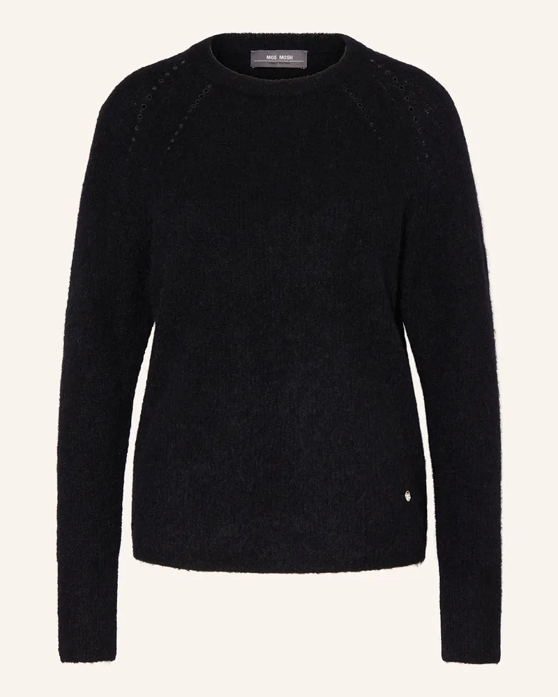 Mos Mosh Pullover MMTAMMY THORA mit Alapka und Cashmere Schwarz