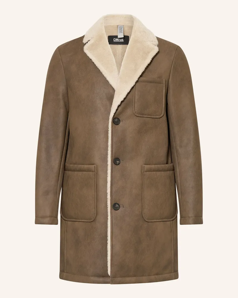 cinque Mantel Cilord In Lederoptik braun Braun