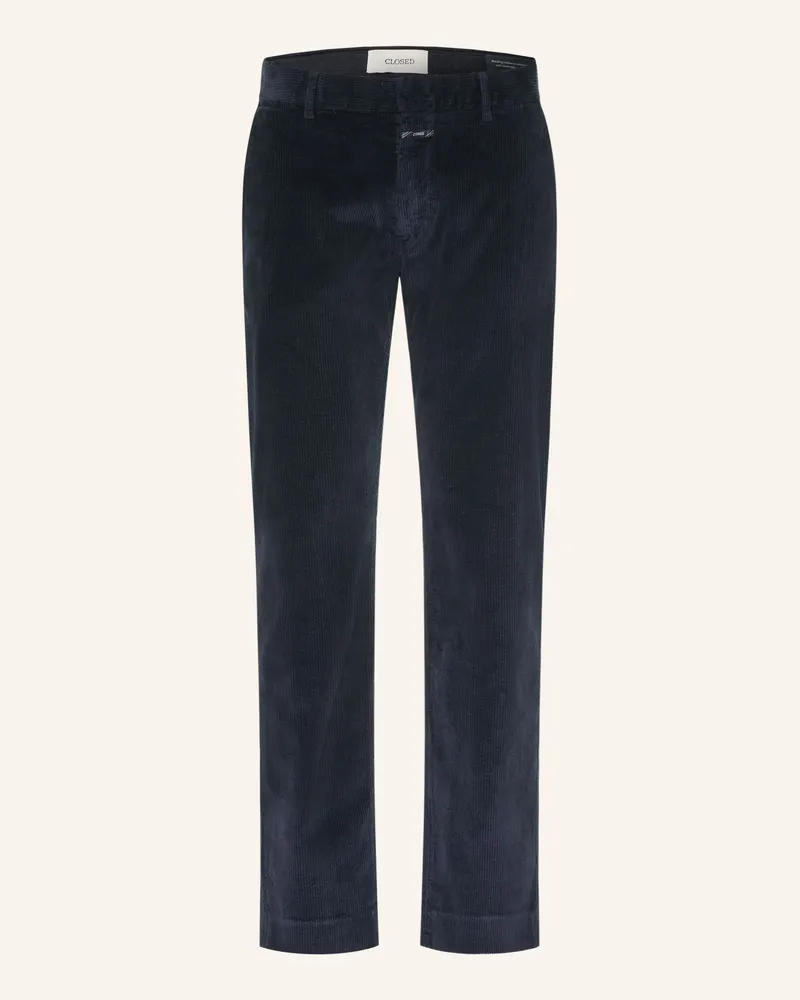 Closed Cordhose Clifton Slim Fit blau Dunkelblau