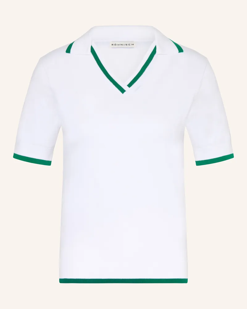 Röhnisch Strick-Poloshirt SWING Regular Fit Weiss
