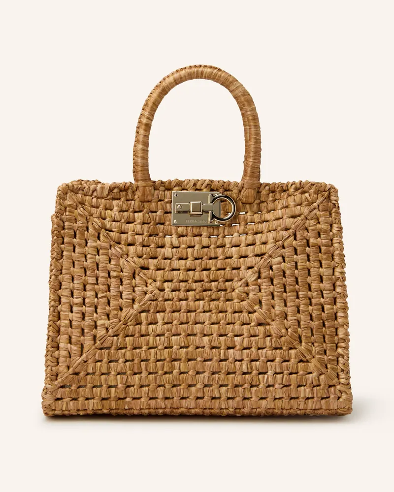 Ferragamo Handtasche Mit Pouch braun Hellbraun