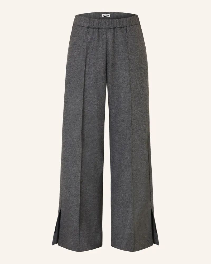 Jil Sander Marlenehose grau Dunkelgrau
