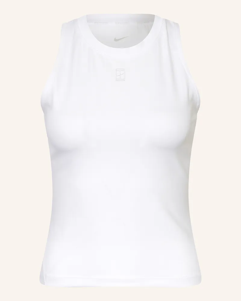 Nike Tanktop Court Advantage weiss Weiss