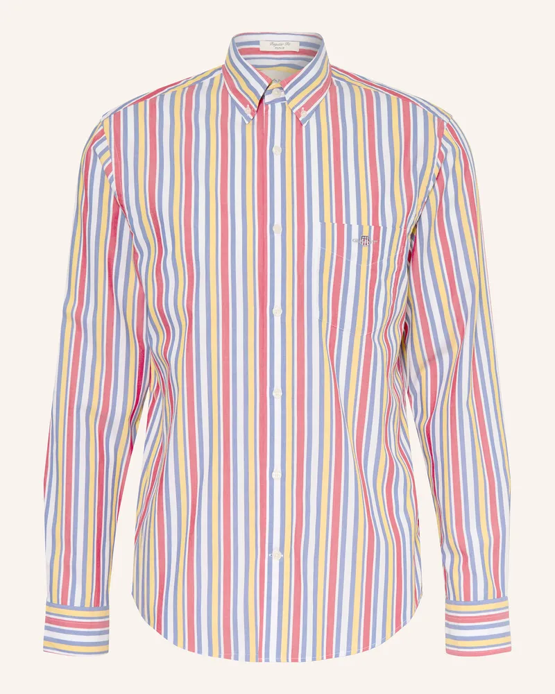 Gant Hemd Regular Fit Rot
