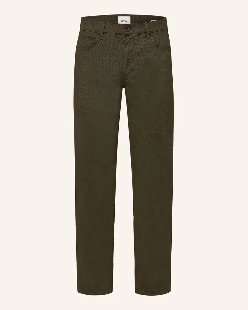 Brax Hose Cadiz Straight Fit gruen Oliv