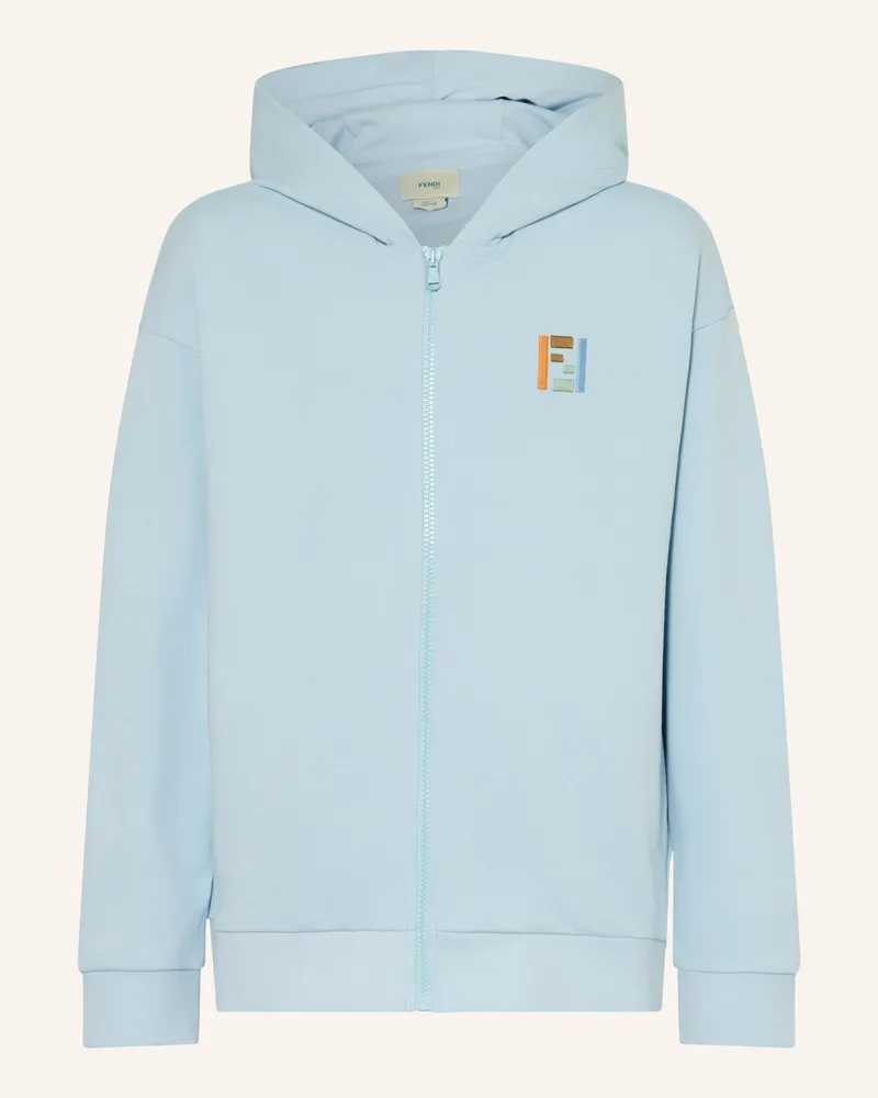 Fendi Sweatjacke blau Hellblau