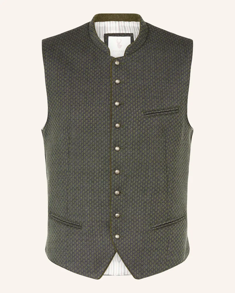 Johann & Johanna Trachtenweste Slim Fit Grün