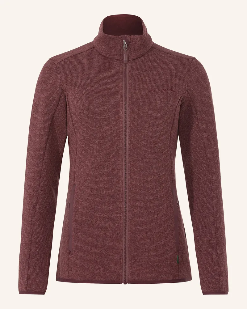 Vaude Strick-Fleecejacke Rienza rot Dunkelrot