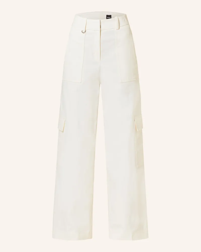 HUGO BOSS Cargohose TENERIA Weiss