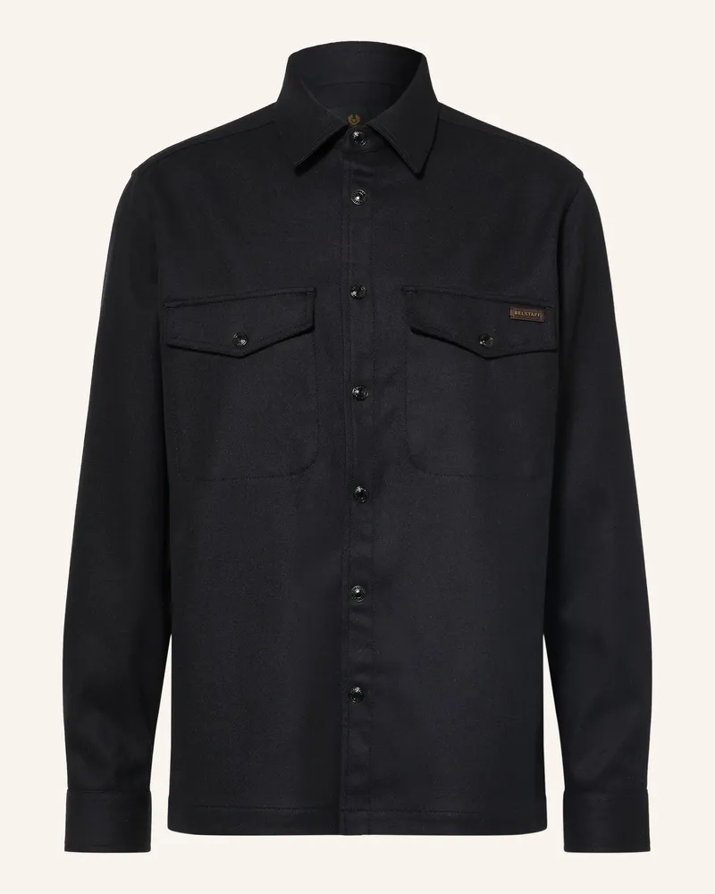 Belstaff Flanell-Overjacket Castle schwarz Schwarz