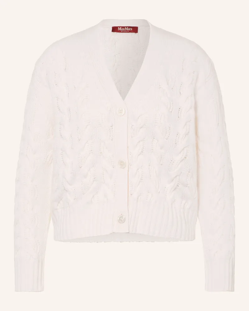 Max Mara Strickjacke Storli weiss Weiss