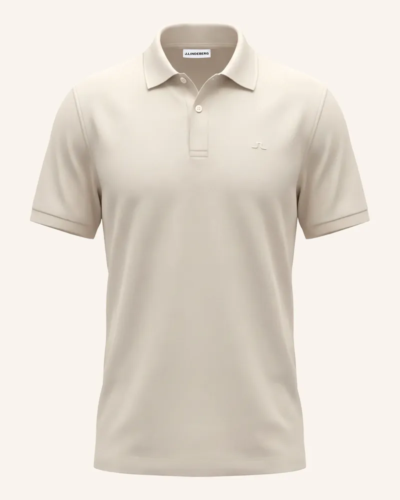 J.Lindeberg Kurzarm‑Polo‑Top braun Beige
