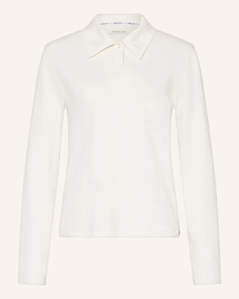 Marc Cain Jersey-Poloshirt weiss 110