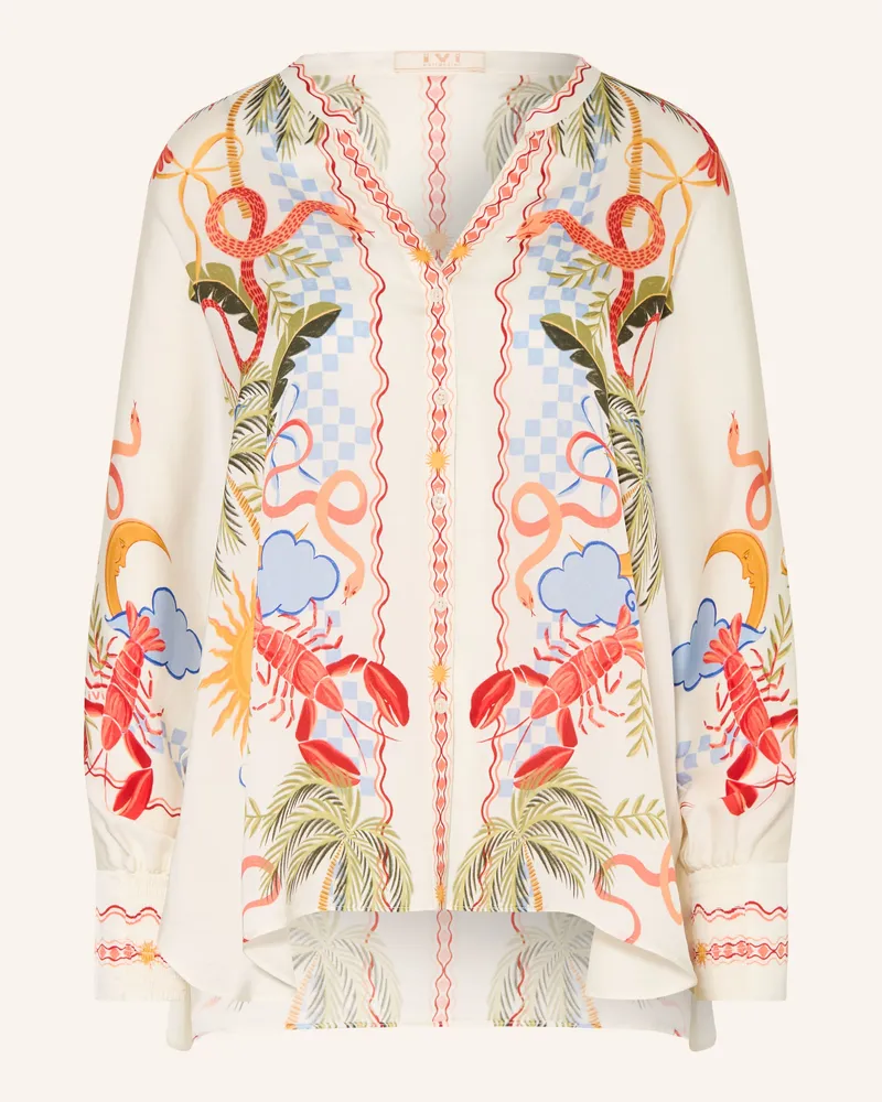 IVI Collection Blusenshirt aus Seide Creme