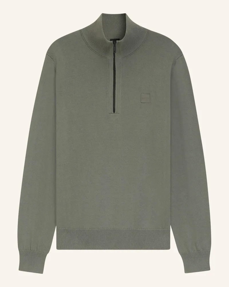 HUGO BOSS Troyer Kanobix grau Hellgrau