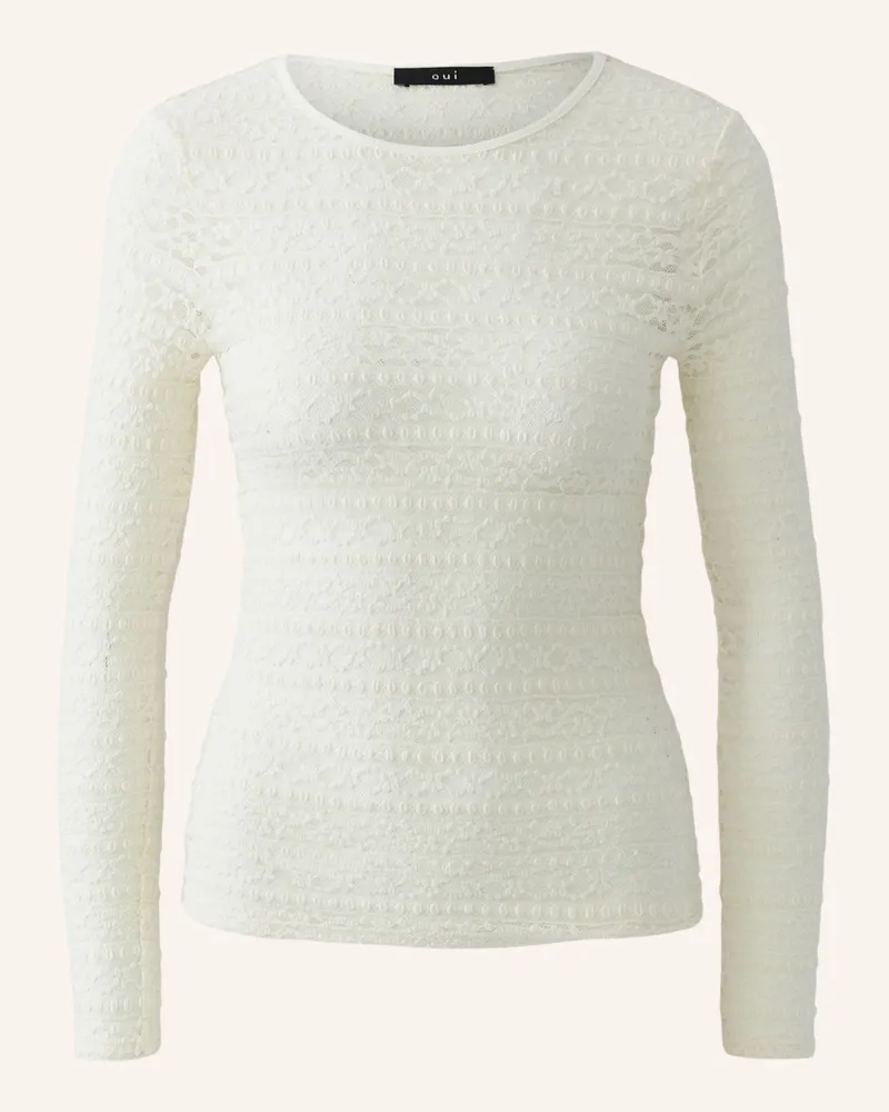 Oui  Longsleeve weiss Weiss