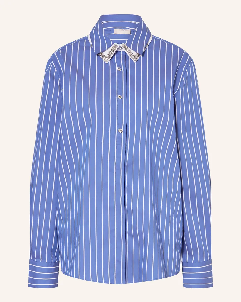 Liu Jo Hemdbluse mit abnehmbarem Kragen Blau