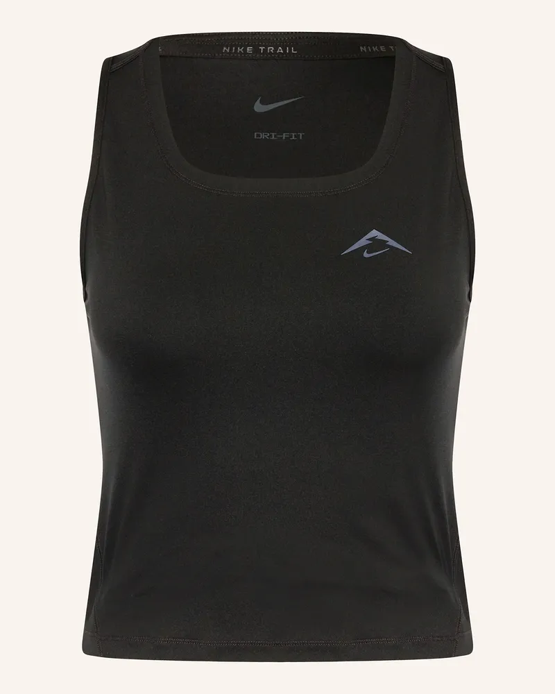 Nike Lauftop Trail Dri-Fit schwarz Schwarz