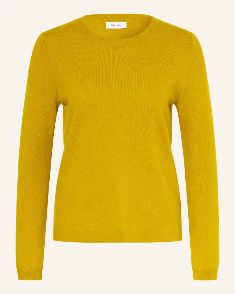Darling Harbour Cashmere-Pullover gelb Olive