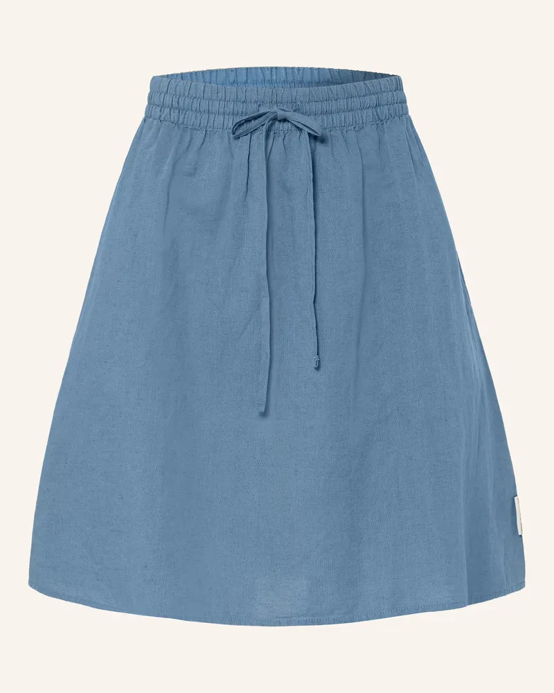 Marc O'Polo Rock Mit Leinen blau Blau