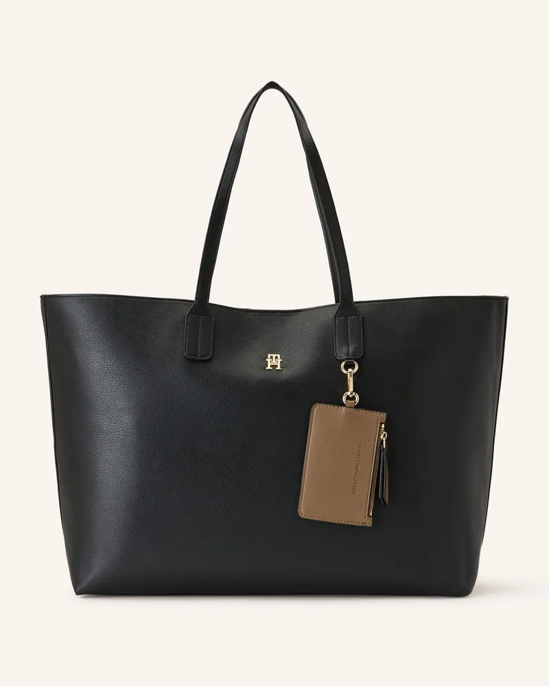 Tommy Hilfiger Shopper Mit Pouch schwarz Schwarz