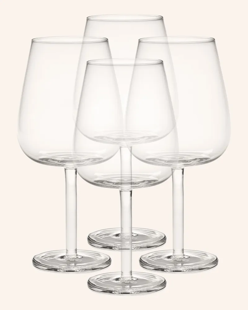 Serax 4er-Set Weingläser Base transparent Weiss
