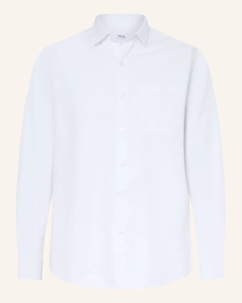 paul Hemd Comfort Fit weiss Weiss
