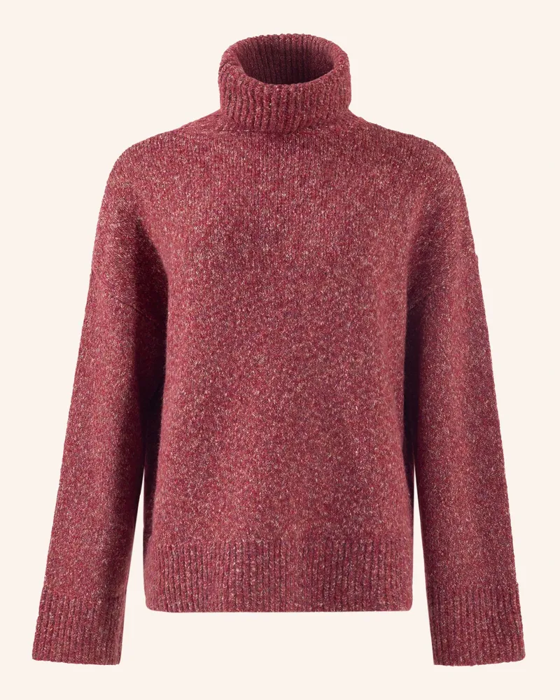 ADLYSH Pullover Oversized Pullover Mit Wolle rot Rot