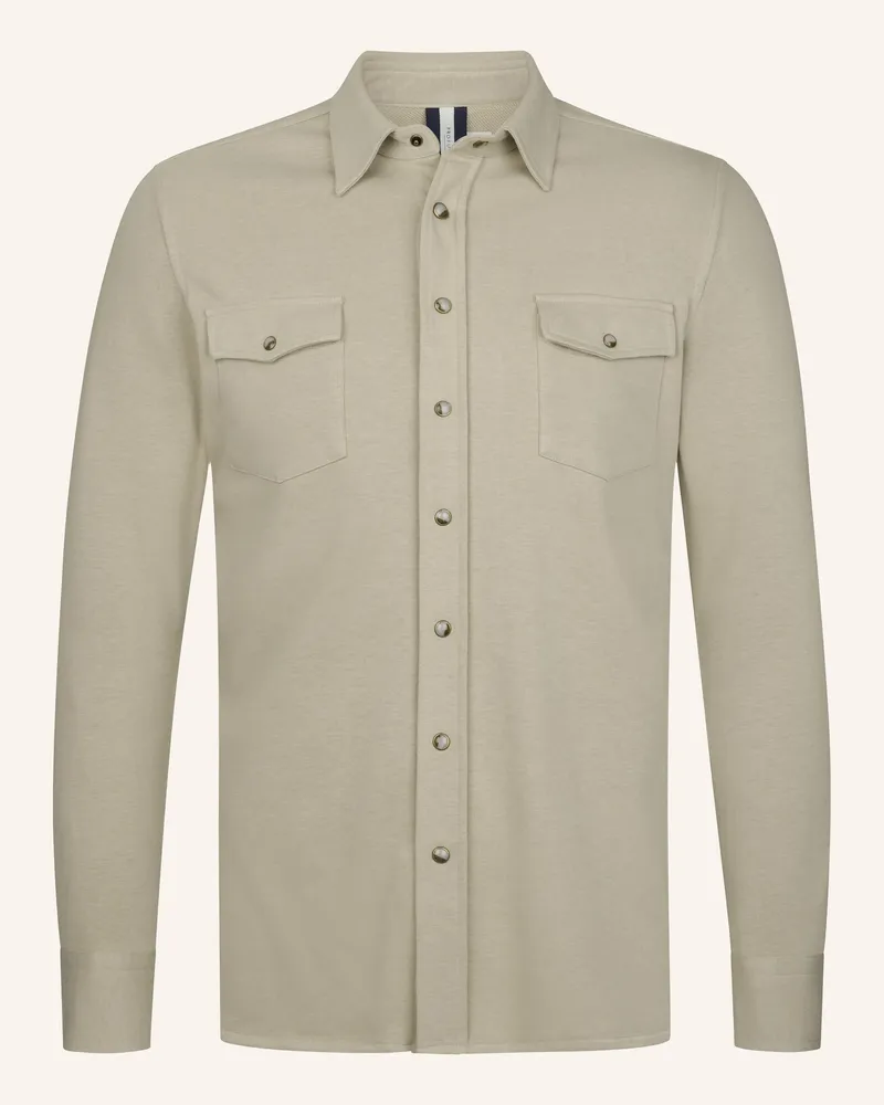 Profuomo Solid Overshirt beige Beige