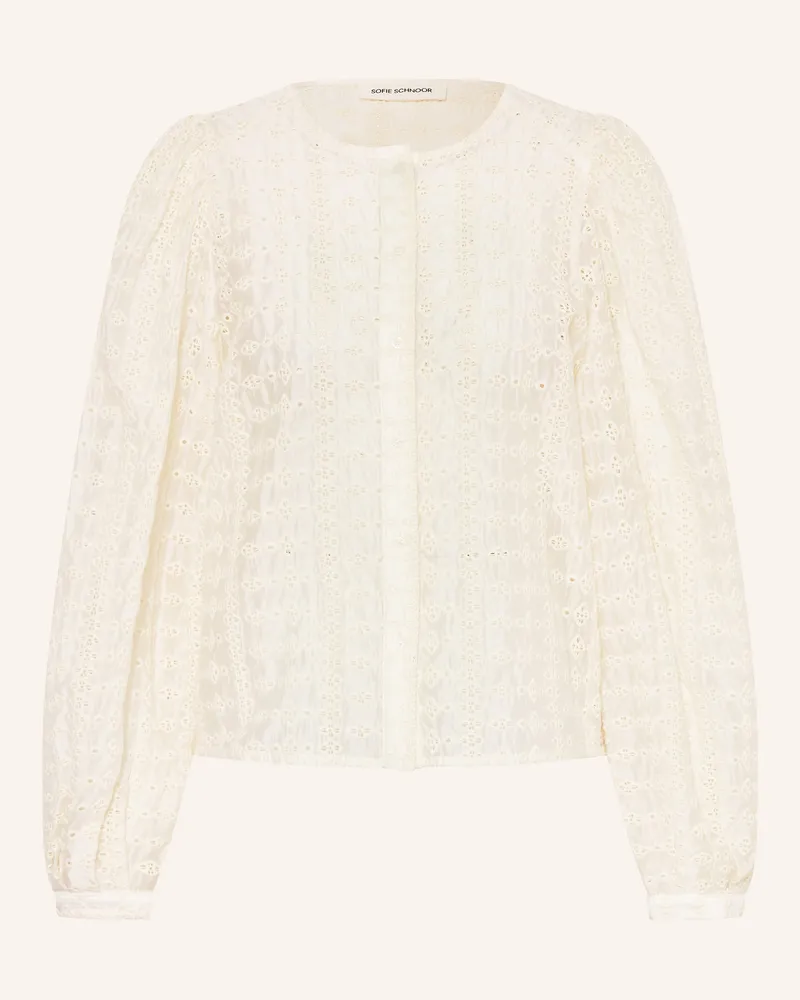 Sofie Schnoor Bluse CORASW aus Lochspitze Beige