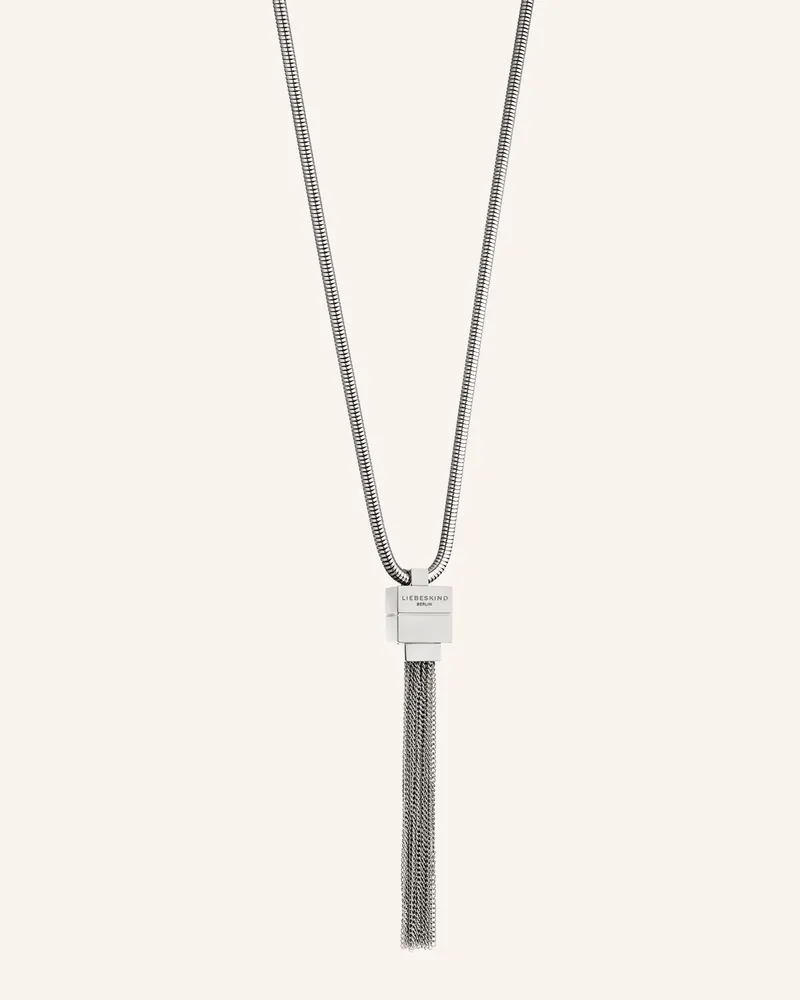 Liebeskind Halskette  Aus  Edelstahl silber Silber