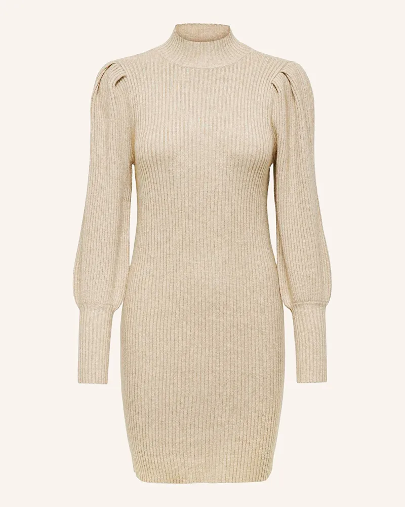 only Strickkleid Hellbraun