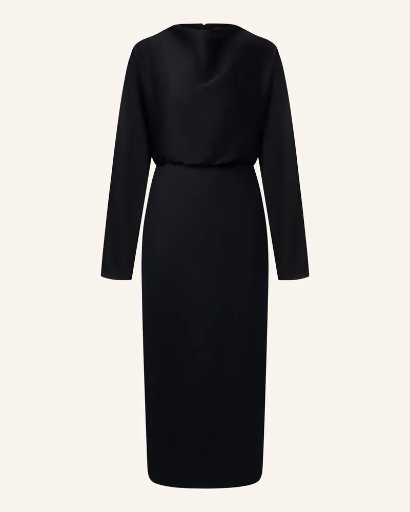 windsor. Kleid Im Materialmix schwarz Schwarz