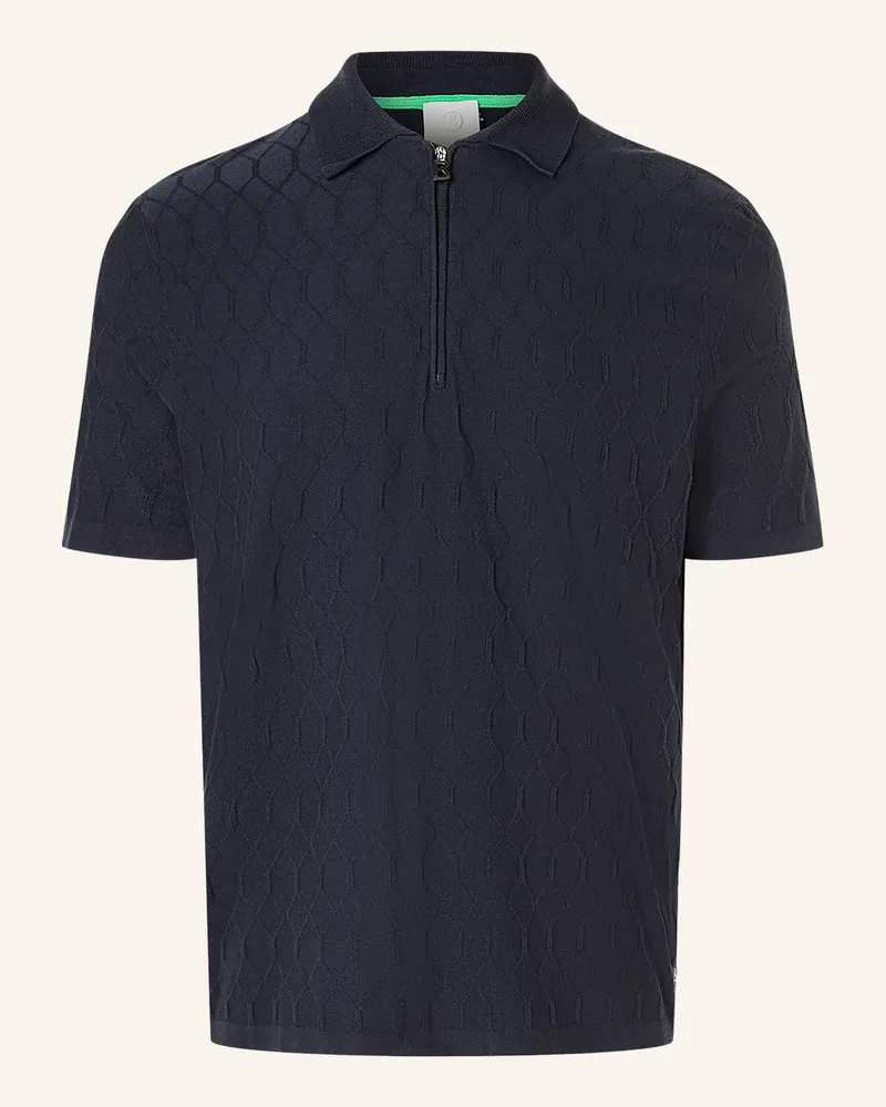 Bogner Strick-Poloshirt Maxim blau Dunkelblau