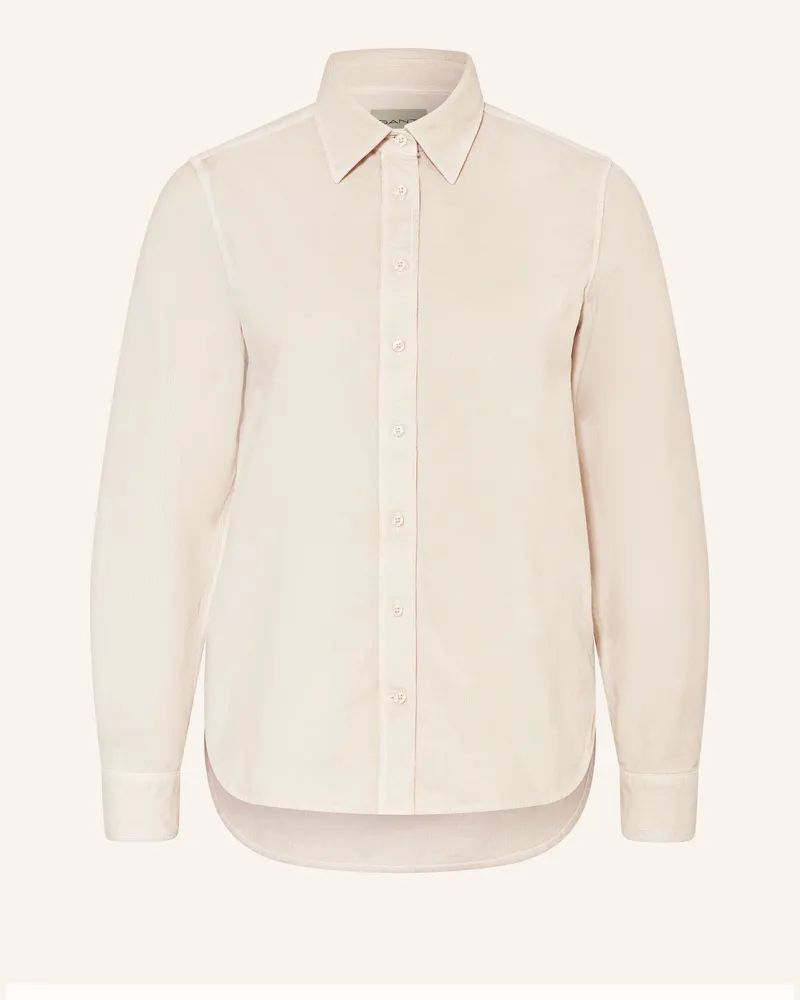 Gant Hemdbluse aus Cord Creme