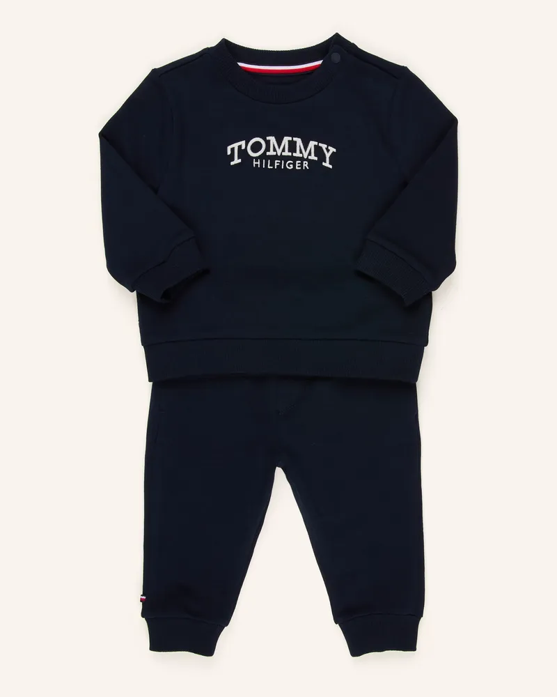 Tommy Hilfiger Set: Sweatshirt Und Sweatpants blau Dunkelblau