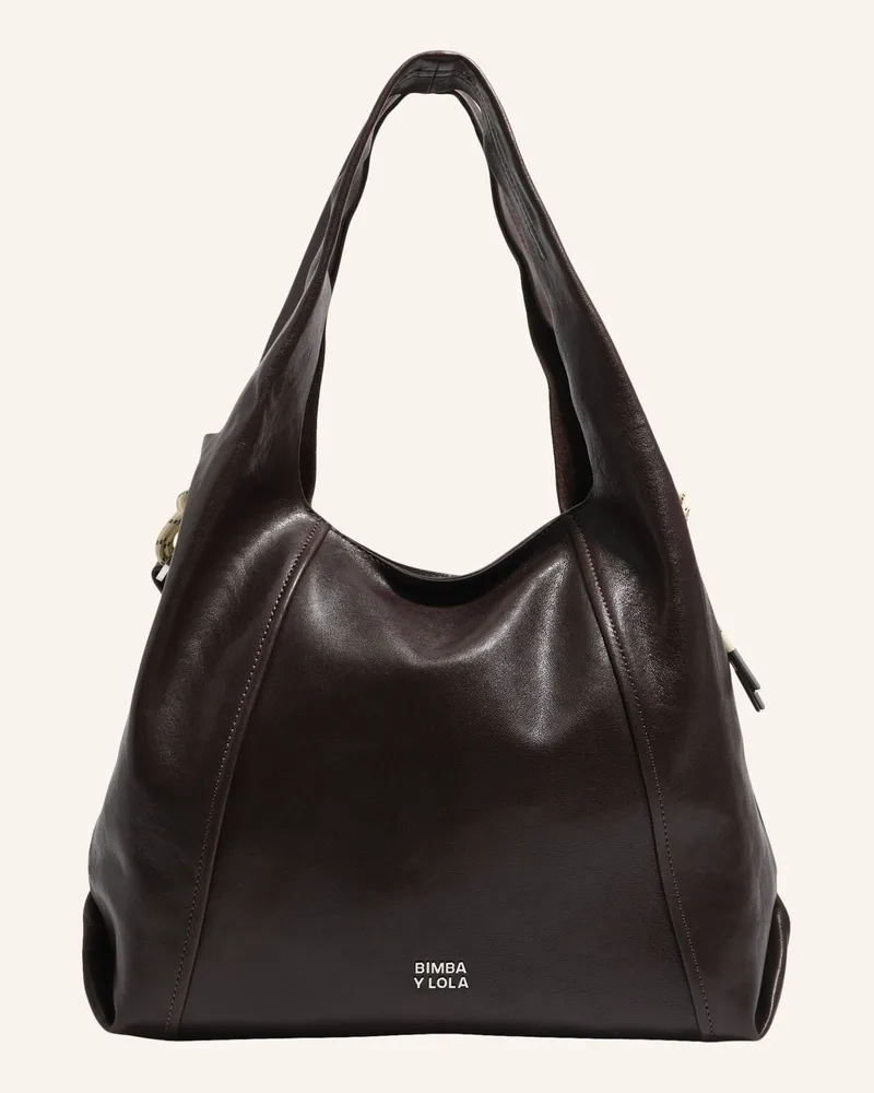 BIMBA Y LOLA Leder-Papiertasche braun Braun