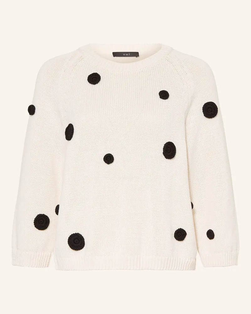 Oui  Pullover weiss Creme