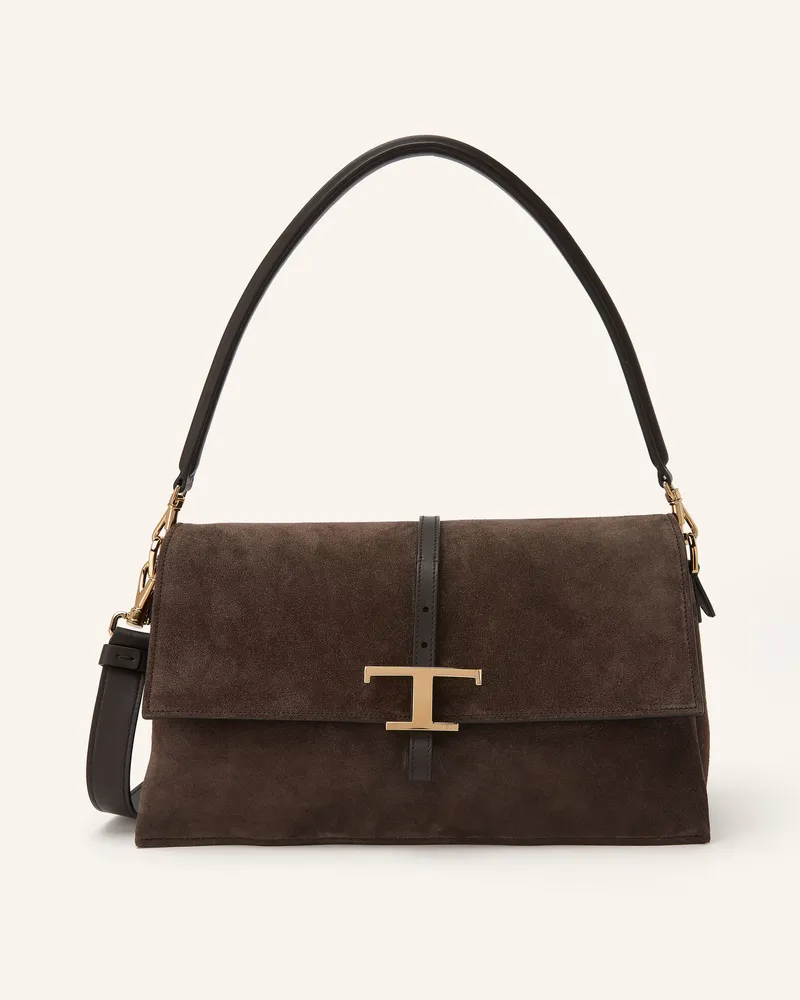 TOD'S Handtasche T Timeless Small braun Dunkelbraun