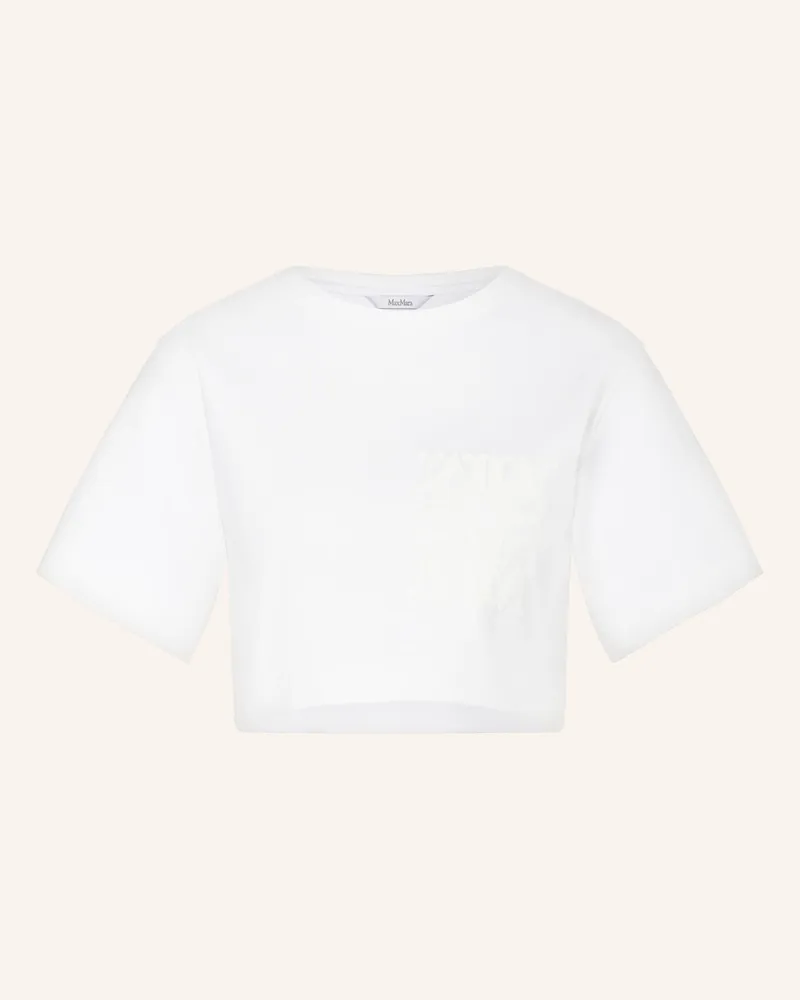 Max Mara Cropped-Shirt Messico weiss Creme