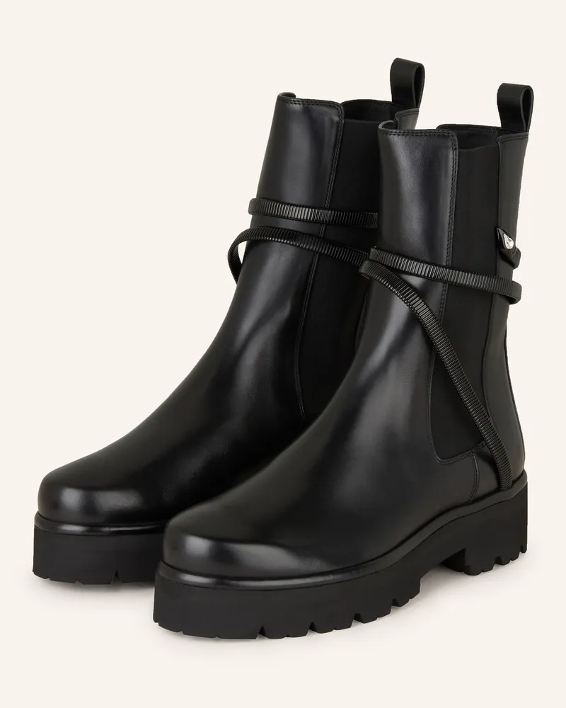 René Caovilla Chelsea-Boots Cleo schwarz Schwarz
