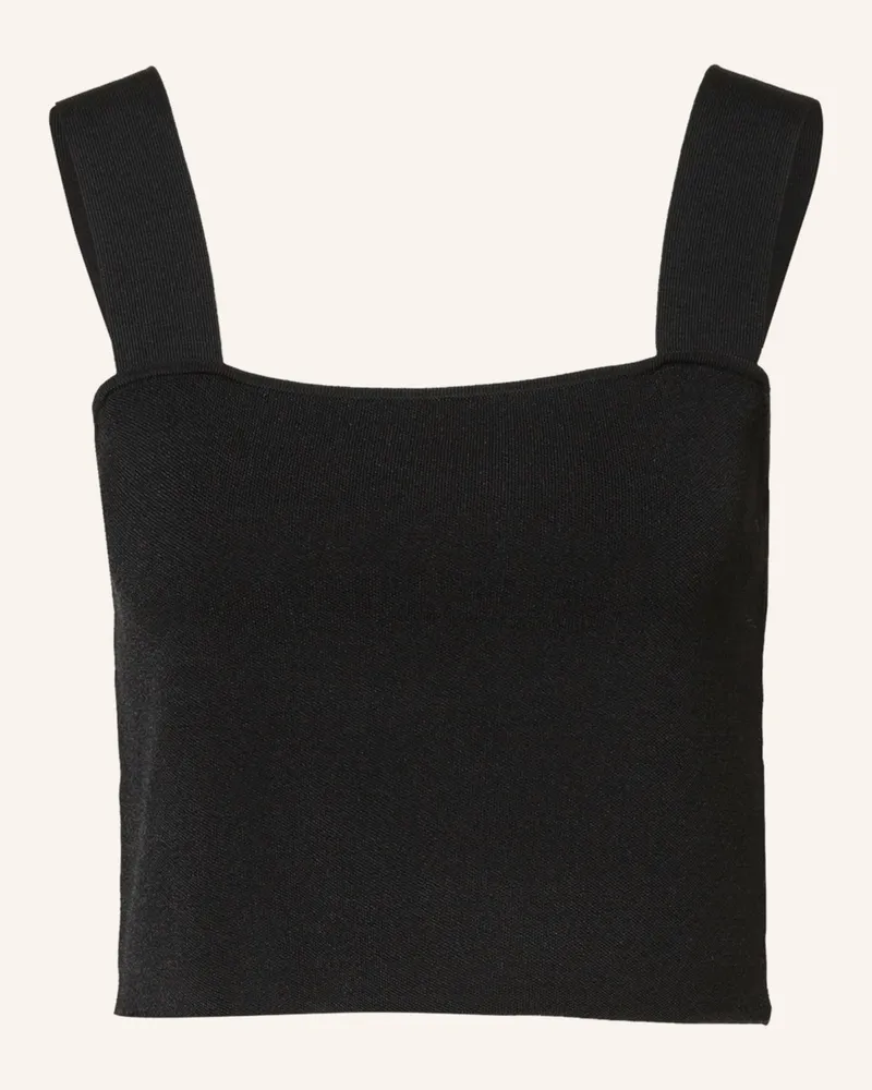 Maje Cropped-Top Maclyna schwarz Schwarz