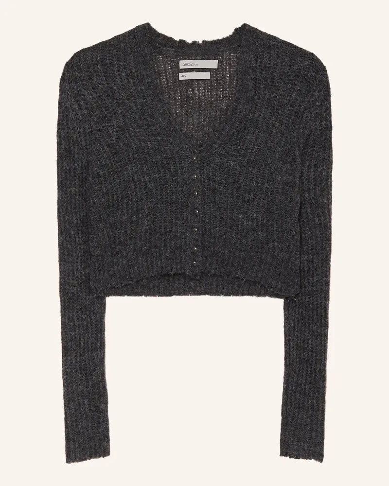 AllSaints Strickjacke Mabel Mit Alpaka grau Dunkelgrau