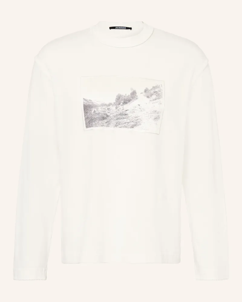 Jacquemus Longsleeve Le Tshirt Paysan weiss Ecru