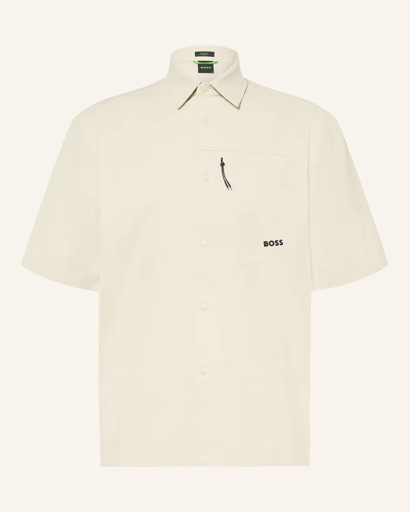 HUGO BOSS Hemd Network Comfort Fit beige Beige