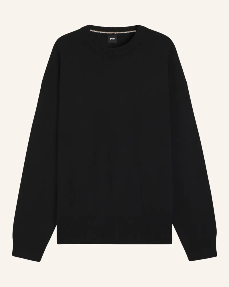 HUGO BOSS Pullover C-HERCOLE Relaxed Fit Schwarz