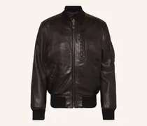 Lederjacke Marker schwarz