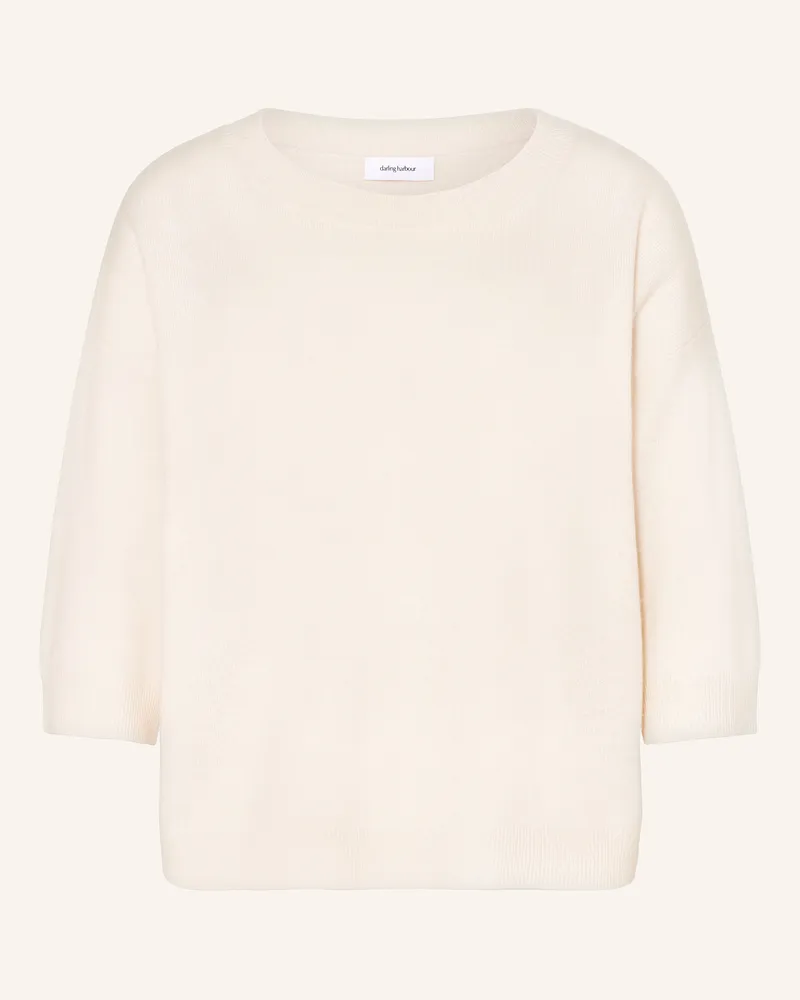 Darling Harbour Cashmere-Pullover mit 3/4-Arm Ecru