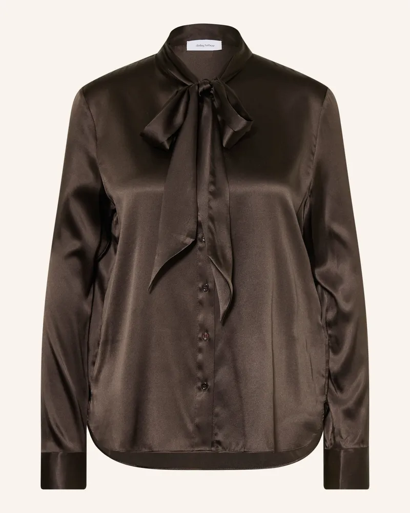 Darling Harbour Schluppenbluse Aus Seide braun Espresso